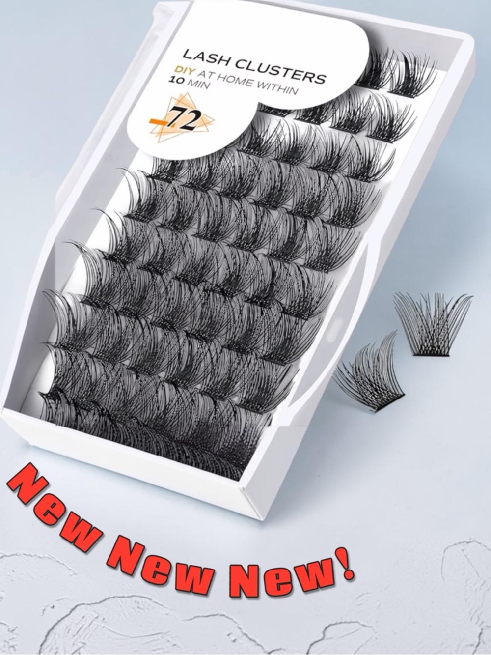 👁️🤩 B&Qaugen Lash Clusters – DIY Wispy Eyelash Extensions (72 Clusters)